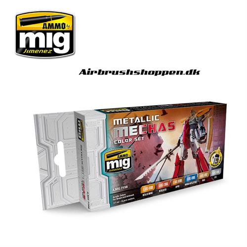 A.MIG 7158 Metallic Mechas Color  set 6x17ml